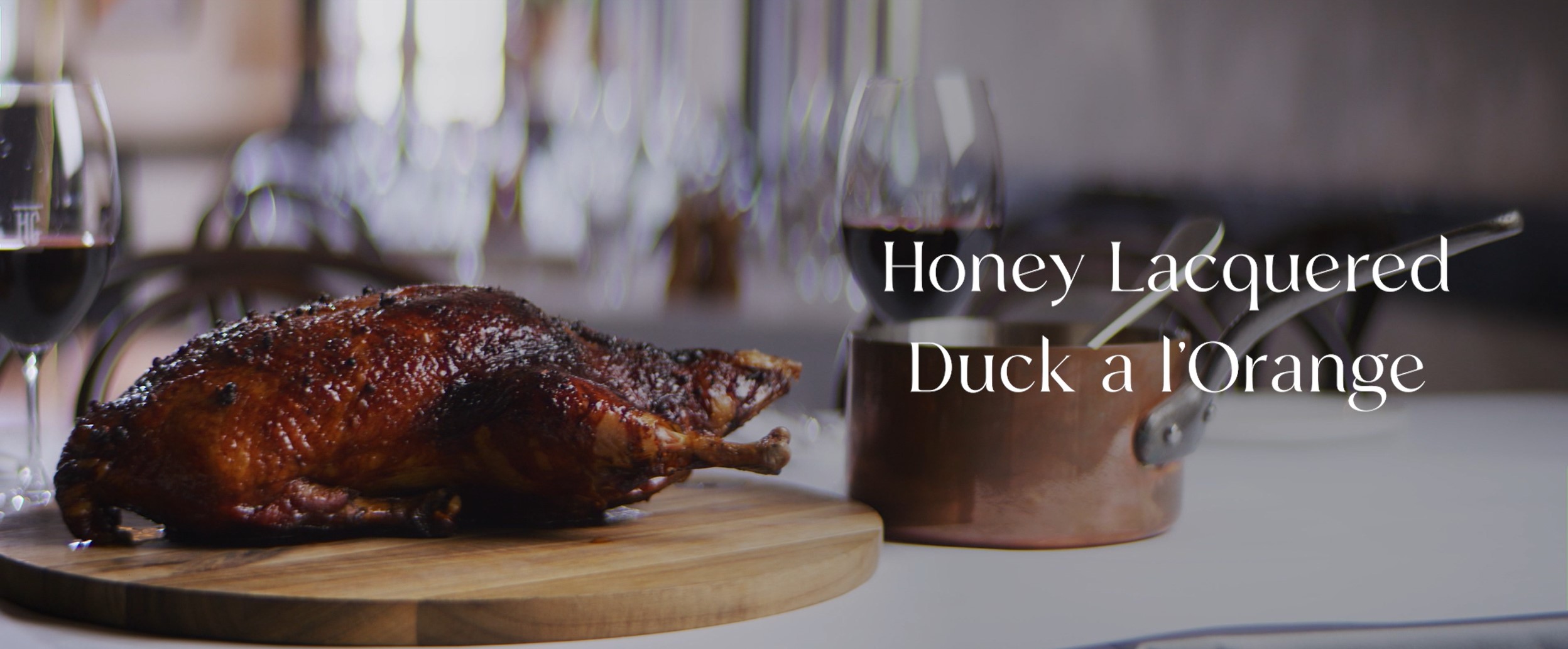 honey roasted duck