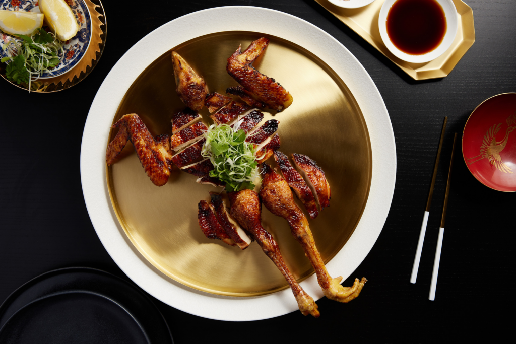 Lacquered Cockerel with Eight-Spice Salt by Victor Liong - Aurum Poultry Co.