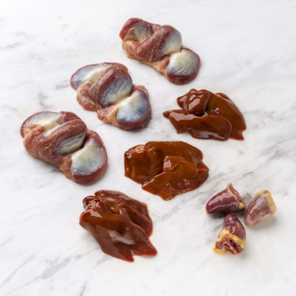 Cockerel Offal Mix | Hearts, Liver & Giblets | Fook Wong Chicken | 450g pack